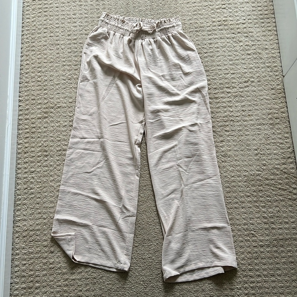 Resort wear tan pants